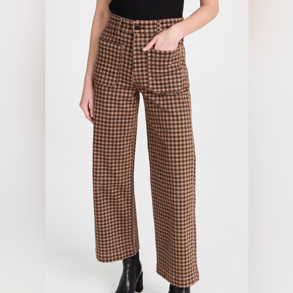 ASKK NY Brown Checkered Sailor Pant